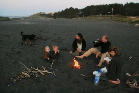 Lagerfeuer am Strand